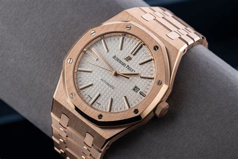 royal oak rose gold audemars piguet|ap royal oak retail price.